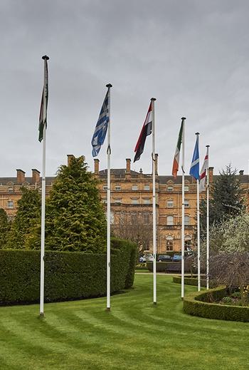 Royal York Hotel garden view w flags 881112645